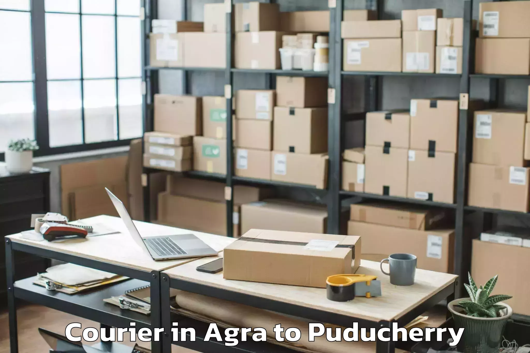 Leading Agra to Karaikal Port Courier Provider